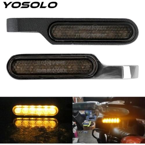 2PCS DC 12V Motorcycle Signal lamp Indicators Mini LED Turn Signal Light Handlebar Blinker For Cafe Racer Scooter ATV Motobike