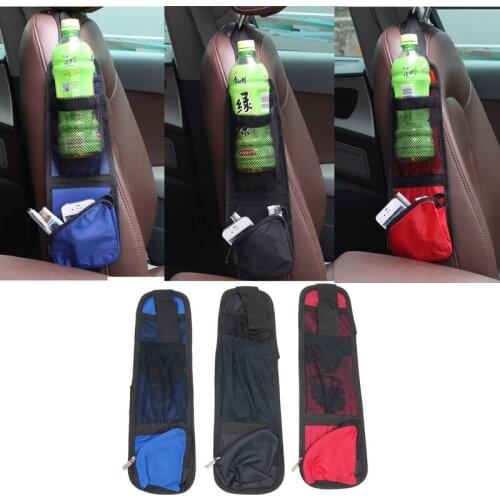 3Color Car Seat Storage Bag Car Seat Side Pocket Backseat Drink Holder Hanging Bag Debris Bag Auto Seat Side Hanging Accessories