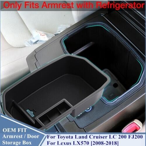 Auto Armrest Box Storage Box For Toyota Land Cruiser LC 200 FJ200 and Lexus LX570 2008-2018, Car Accessories Styling