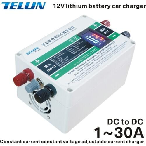 TELUN 4S 4 string 14.6V-15V 1A~30A adjustable car charger lithium iron phosphate battery solar constant current voltage
