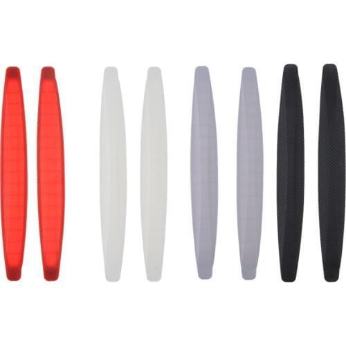 Auto Car Body 2Pcs Bumper Guard Protector Sticker Anti-rub Bar Strip Car Bumper Strips ABS Plastic for Most Cars