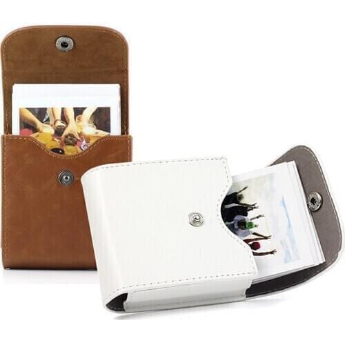 Fujifilm Instax Mini 9 Case Retro Leather Button Pouch Photo Case SQ10 SQ6 SQ20 Fujifilm Mini 8 For Storage Camera Bag