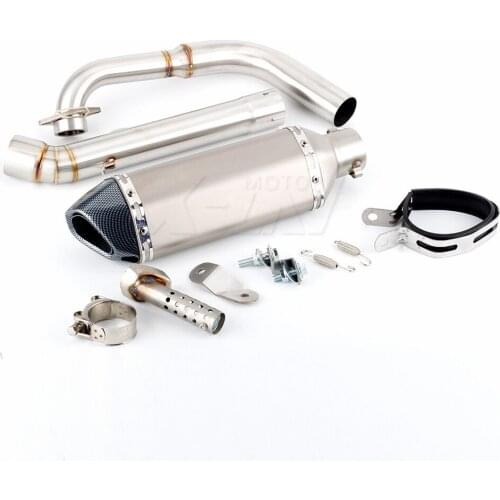 For Yamaha MT125 2014 2015 2016 2017 2018 MT 125 14-18 Escape Slip-on Motorcycle Exhaust With Decat Head Link Pipe