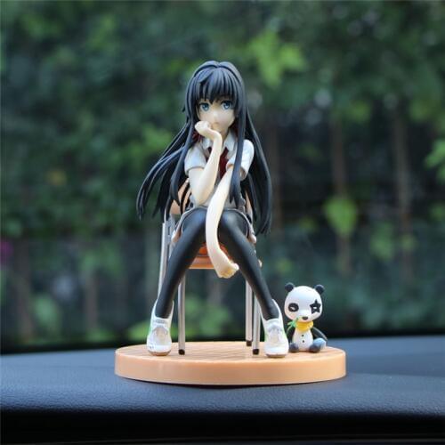 14cm My Teen Romantic Comedy SNAFU Cute Yukinoshita Yukino PVC Action Figure Girl Collection Car Model Ornaments