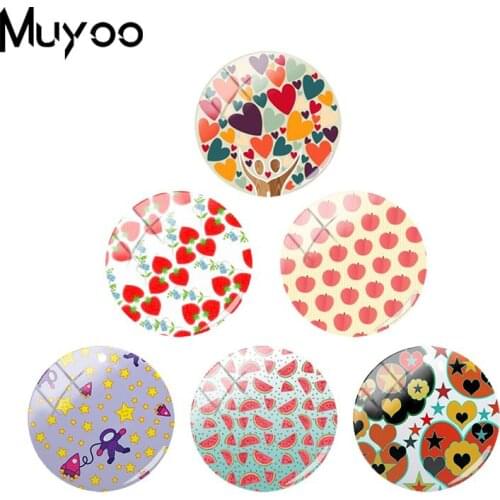 2018 New Loving Heart Jewelry Art Photo Glass Dome Cabochon Jewelry Hand Craft Cabochons