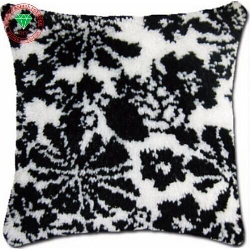 Needlework Pillowcase Latch hook rug kits Cat cross stitch thread embroidery kit Carpet embroidery Pillowcase crochet hooks