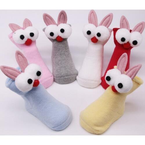Baby Socks Toddler Boys Girls Infant Spring Cotton Cartoon Socks Warm Anti Slip Floor Sock Leg Warmer