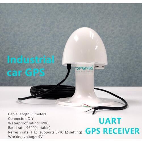 UART Industrial gradeGNSS Receiver antenna module NMEA 0183 baud rate 9600 DIY connector, voltage 5V TTL protocol marine ship