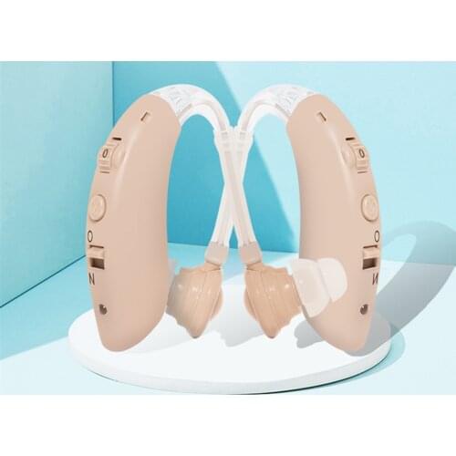 S-25 Mini Rechargeable Hearing Aid Digital BTE Hearing Aids Adjustable Tone Ear Care Sound Amplifier Portable Deaf Sound Booster