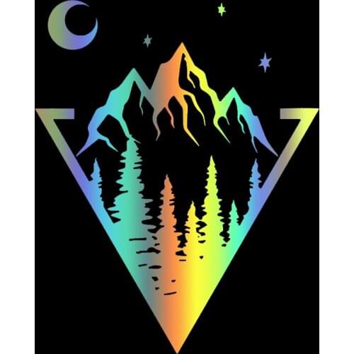 S51269# Various Sizes/Colors Car Stickers Vinyl Decal Mountains Motorcycle Decorative Accessories Creative