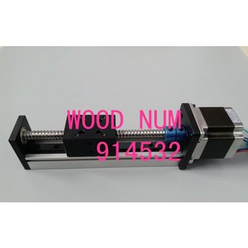SGX 1204 700MM Ball Screw Slide Rail Linear Guide Moving Table Slip-way+ 1Pcs Nema 17 motor 42 Stepper Motor