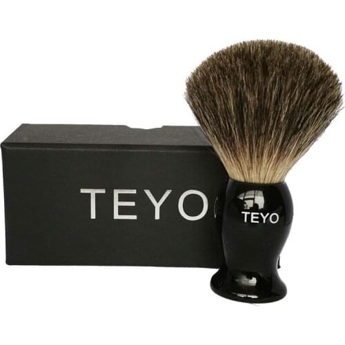 TEYO Pure Badger Hair Shaving Brush With Gift Box Perfect for Man Wet Shave