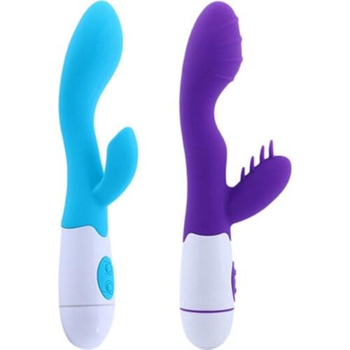 Utinta Leptura Silicone G spot Vibrator Dual Rabbit Vibration AV Massager Clitoris Stimulator Dildo Sex Toys for Women