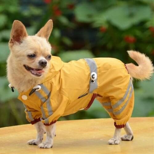 Waterproof Dog Clothes for Small Dogs Pet Rain Coats Jacket Puppy Raincoat Reflective Strip Yorkie Chihuahua Clothes Pet Product