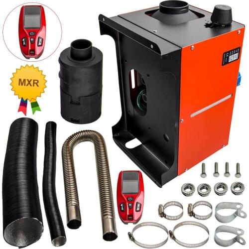 12V 5000W Air Diesel Heater LCD Display Display 5KW for Car Lorry Motor-Home Red