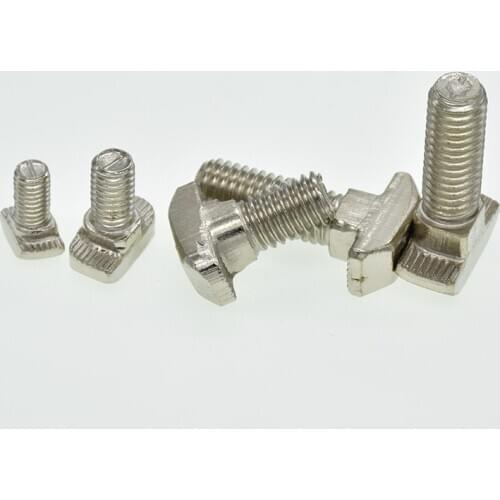 10/5/2pcs M5 M6 M8 T Hammer Head T Bolt Aluminum Connector T head bolts Screws for 20/30/40/45 Aluminum Profiles