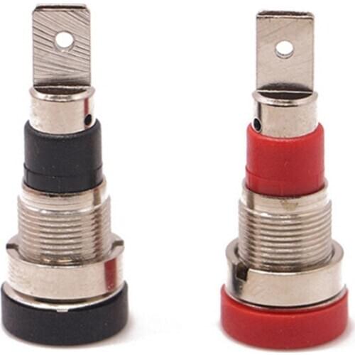 5pcs 4mm Binding Post Banana Socket panel mount Test Probe connector Female Jack Socket Plug Wire Connector