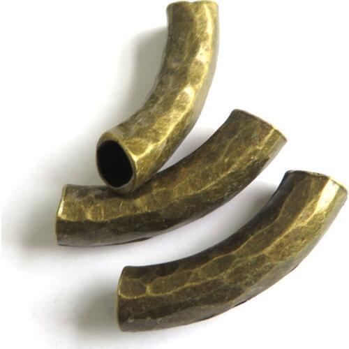 5pcs Fashion Jewelry Antique Bronze/Gold tubular Shape Slider Spacers For 9mm Licorice Leather Cord Bracelets & Bangles Making