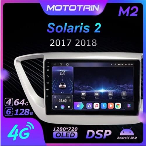 K7 Ownice 6G+128G Android 10.0 Car Radio For Hyundai Solaris 2 2017 2018 Multimedia DVD 4G LTE GPS Navi 360 BT 5.0 Carplay