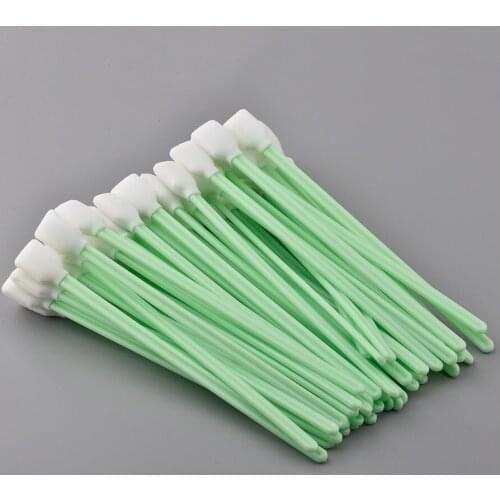 50pcs cleaning swaps for Epson Roland Mimaki Mutoh All Large Format Solvent Printer Printhead Sponge sticks swabs buds foam