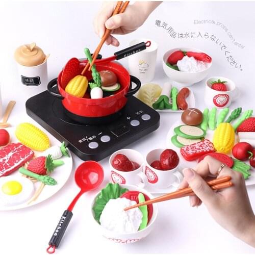 Kitchen Children Food Cookware Pot Pan Kids Pretend Cook Play Toy Set Simulation Kitchen Utensils Cooking Utensils Toys For Kid