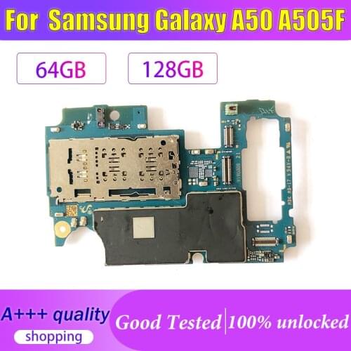 For Samsung Galaxy A50 A505F/FN Motherboard,64GB 128GB For Samsung Galaxy A50 A505F/FN Logic Board Mainboard With Full chips