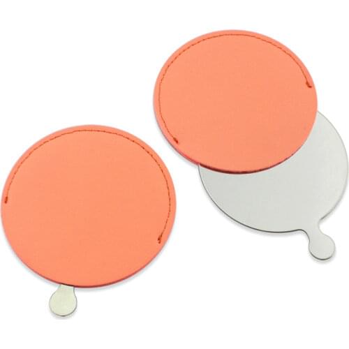 PU Mini Makeup Mirror Portable Vanity Mirror Cosmetic Mirror Makeup Vanity Pocket Compact Mirror