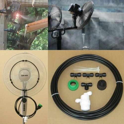 Misting Fan - 3 Nozzle Brass Water Misting -1/4" Slip-lok Connect DIY KIT