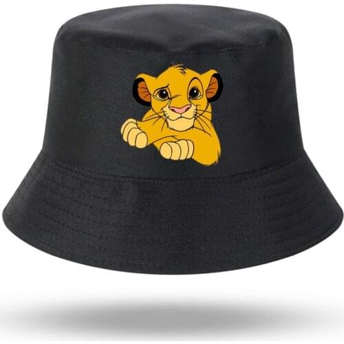 Fashion Cartoon Lion Print Men Women Bucket Hat Outdoor Panama Fishing Cap Fisherman Hat Fishing Hat