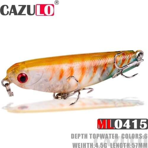 Pencil Fishing Lure Accesorios Isca Artificial Weights 4.5g 57mm Bait Floating Topwater Wobblers De Pesca Pike Fish Goods Leurre
