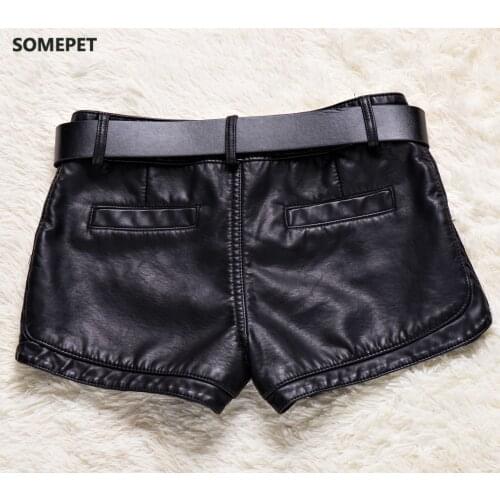 Somepet Women's Leather Shorts