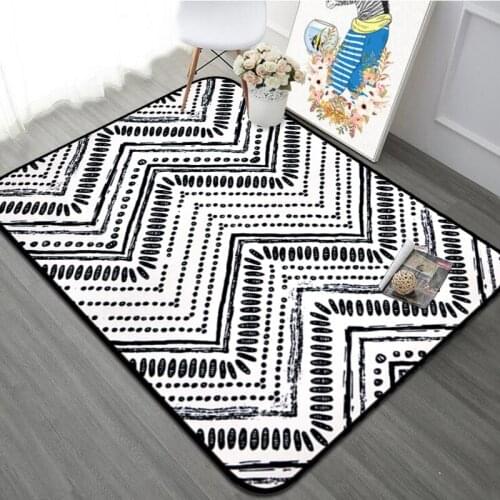 Modern Fashion Super Soft Thicken Carpet Pad Bedside Blanket Doormat Outdoor Prayer Parlor Home Floor Mat Anti slip Large Rugs