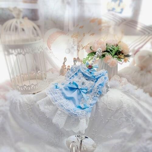 Handmade Dog Cat Wedding Dress Flowers Pearls Design Pet Puppy Wedding Party Dresses Outfit Teddy Pomeranian Bichon Schnauzer