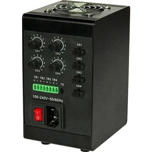 LED constant current four channel output no stroboscopic standard analog 4-channel visual light source for brightness adjustment