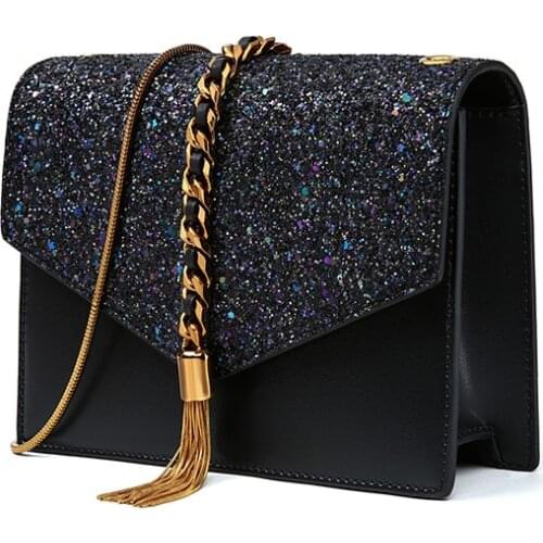 Envelope Women Bag Small Square Trending Casual Tassel Chain Crossbody Handbag Ins Exquisite Female Crossbody One Shoulder Bags