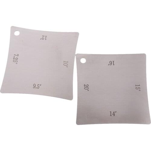 2 Pieces Guitars Radius Gauge Fretboard Knife Measuring Tools Measuring Radius