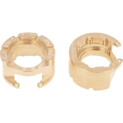 2PCS 76G/Pc TRX4 Brass Counterweight Balance Weight Portal Drive Housing for 1:10 RC Crawler Traxxas TRX-4 TRX-6 Parts