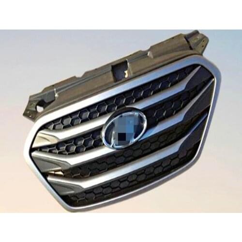 2013-2014 For ix35 High Quality ABS Chrome Front grille Refit around Trim Grills Racing