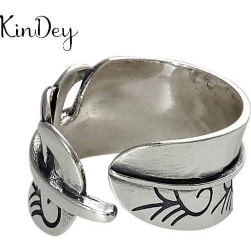 2021 New Charm Boho Leaf Rings For Women Lover Wedding Bridal Valentines Gifts Men Open Retro Antique Rings