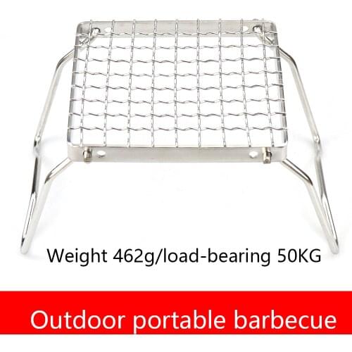 2021New Outdoor Stainless Steel Mini Portable All-in-one Grill, Outdoor Camping Fire Station, BBQ Grill, Folding Oven