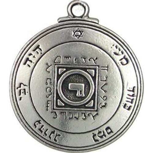 Key of Solomon Ultimate Love TALISMAN PENDANT circle Letter P necklace amulet Pagan wicca Men Hermetic Enochian Jewelry