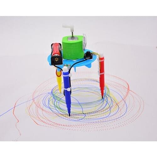 Kids DIY Doodle Robot Toy Children Experiment Science Project Educational Model experiments scientific principles of toys