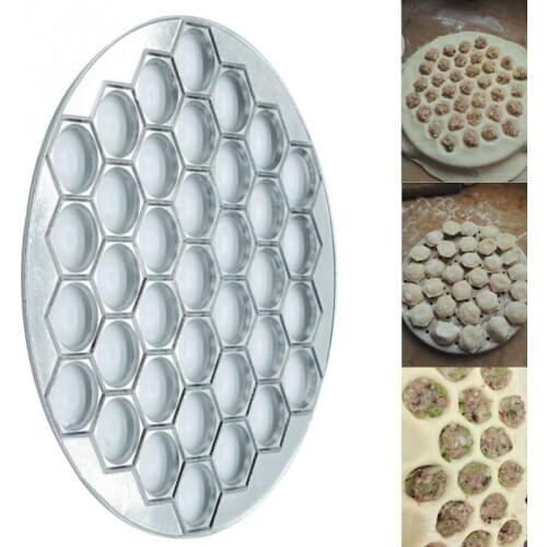 37 Holes Dumpling Mould Tools Dumplings Maker Ravioli Aluminum Mold Pelmeni Dumplings Kitchen DIY Accessory for Pastry MJ72706