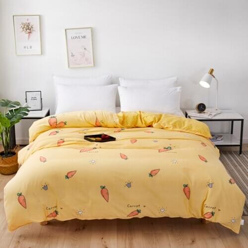 Duvet Cover One-Piece Pure Cotton Single Female Autumn and Winter Student Dormitory All Cotton Double velvet duvet cover