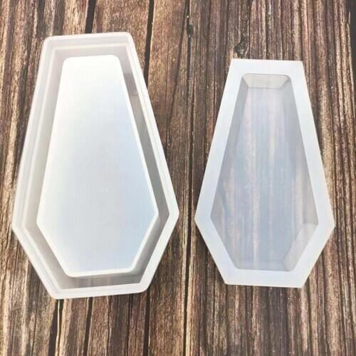 Transparent Silicone Mould Necklace Mold Resin Decorative Craft DIY Coffin Storage Box Epoxy Resin Molds For Jewelry