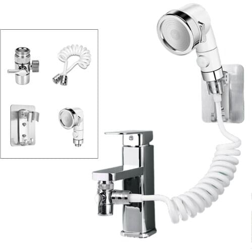 Bathroom Faucet External Set Shower Handheld Sprayer Kitchen Faucet Diverter Va Lve For Water Diversion Home Bathroom