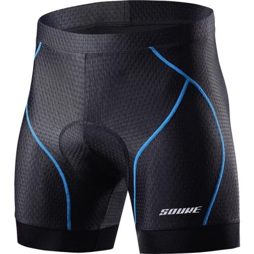 Souke Sports Cycling Shorts Men Cycling Underwear 5D Gel Pad Shockproof Bicycle Riding Shorts Bike Biking Cycle Tights Underpant