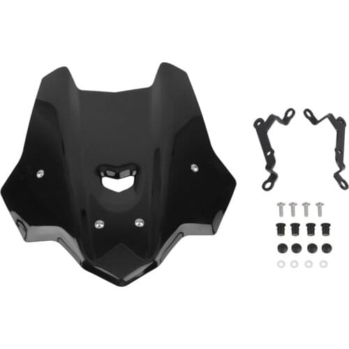 Windshield Windscreen with Bracket Double Bubble for Yamaha MT10 MT-10 FZ10 2016-2020 Double Bubble Wind Shield