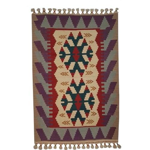 Uşak Eşme Anatolian Vintage Rug, Hand Made Oriental Carpet, %100 Wool, 80cm x 120 cm