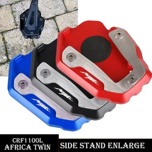 CRF 1100L CRF1100 L 2020 2021 Motorcycle Kickstand Foot Side Stand Extension Support Plate Pad For Honda CRF1100L Africa Twin